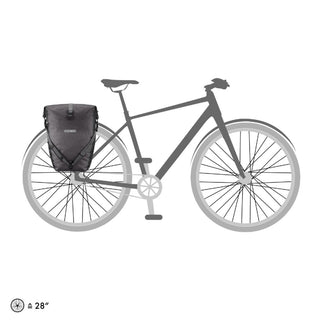 Ortlieb F5204 Back-Roller Plus QL2.1 Pair Pannier Bag - Granite/Black
