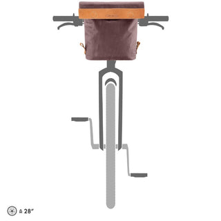Ortlieb F3362 Barista Urban Handlebar Bag - Ash Rose