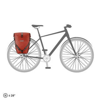 Ortlieb F5205 Back-Roller Plus QL2.1 Pair Pannier Bag - Salsa/Dark Chili