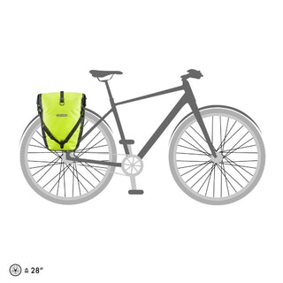 Ortlieb F5504 Back-Roller High Visibility Pannier Bag - Neon Yellow Reflect