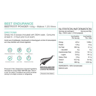 Pure Beet Endurance Concentrate Pouch 150G