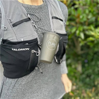 Pure Collapsible Soft Cup 225ML - Charcoal