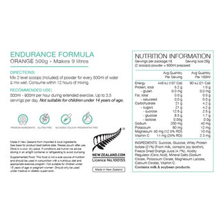 Pure Endurance Formula 500G - Orange