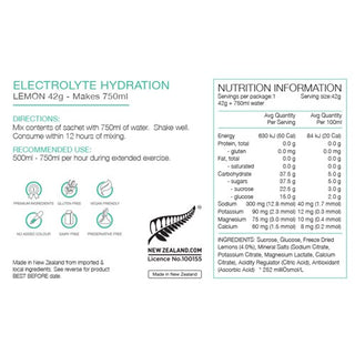 Pure Electrolyte Hydration 25 Inners 42G - Lemon