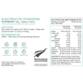 Pure Electrolyte Hydration 25 Inners 42G - Raspberry