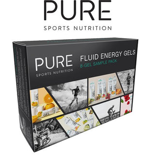 Pure Fluid Energy Gel 8 Energy Gels Sample Pack 50G