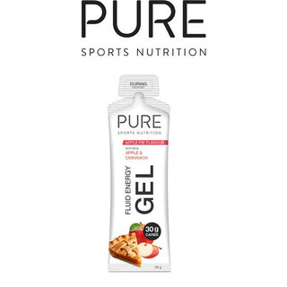 Pure Fluid Energy Gel Apple Pie 30g Carbs 50g Box of 18