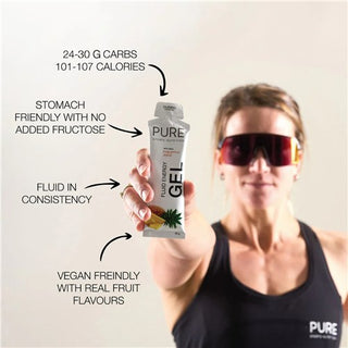 Pure Fluid Energy Gel Apple Pie 30g Carbs 50g Box of 18