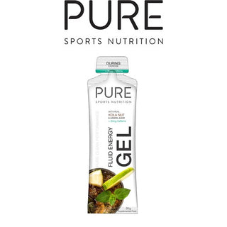 Pure Fluid Energy Gel Kola Nut & Lemon Juice with 30mg Caffeine 50g Box of 18