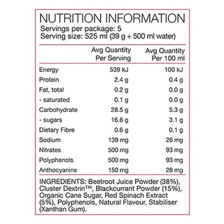 Pure Performance + Race Ready Nitrates 39g 5 Sachets