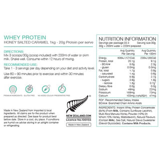 Pure Whey Protein Concentrate 1kg - Salted Caramel