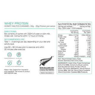 Pure Whey Protein Concentrate 30g Box of 25 - Salted Caramel