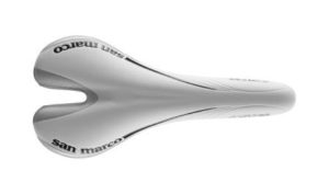 Selle San Marco Aspide Racing Saddle - White/Silver