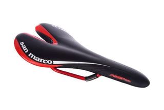Selle San Marco Aspide Red Edition Saddle - Black/Red