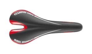 Selle San Marco Aspide Red Edition Saddle - Black/Red