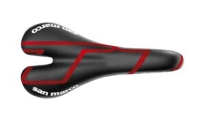 Selle San Marco Aspide Carbon FX Triathlon Saddle - Black/Red