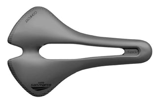Selle San Marco Aspide Short Comfort Dynamic Open Fit Narrow Saddle 139MM - Black