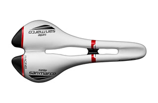 Selle San Marco Aspide Racing Open Narrow Saddle - White