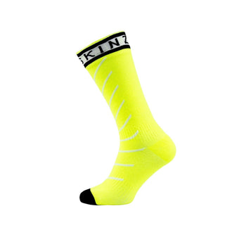 SealSkinz Super Thin Pro Mid With Hydrostop Socks - Flash Yellow