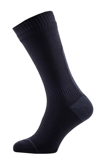 SealSkinz Road Thin Mid Hydrostop Socks - Black Anthracite