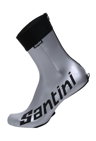 Santini TT Flaco Shoe Covers - Silver