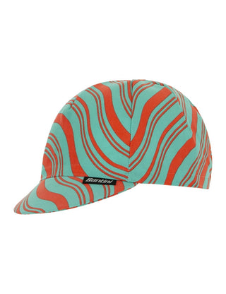 Santini Kinetic Cycling Cap - Aqua