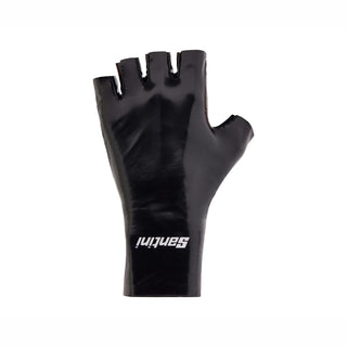 Santini Madss Aero Dynamic Half Finger Gloves - Black