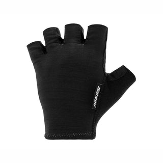 Santini Tact Fingerless Summer Half Finger Gloves - Black