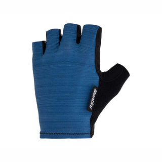 Santini Tact Fingerless Summer Half Finger Gloves - Blue