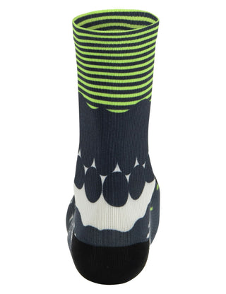 Santini Optic Medium Profile Socks - Fluro Green