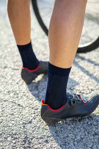 Santini Puro High Prof Cycling Socks - Nautica Blue