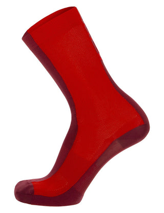 Santini Puro High Prof Cycling Socks - Red