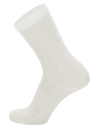 Santini Puro High Prof Cycling Socks - White