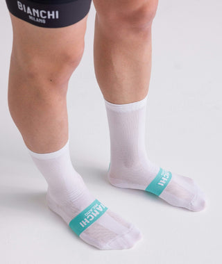 Santini Bianchi Classic Socks - White