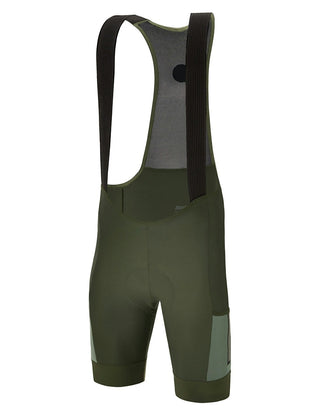 Santini Gravel C3 Chamois Bib-Shorts - Military