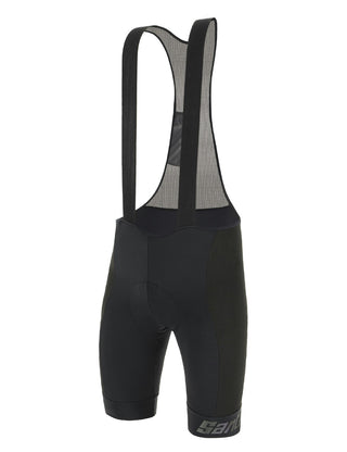 Santini Impact Crash Protection Bib-Shorts - Black