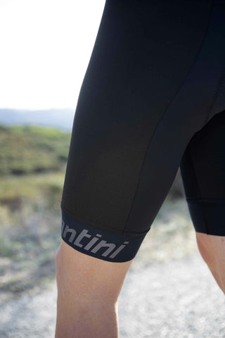 Santini Impact Crash Protection Bib-Shorts - Black