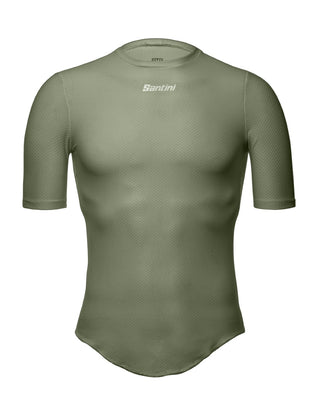 Santini Lieve Men's Short Sleeve Baselayer - Army Green