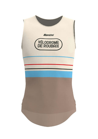 Santini Paris Roubaix Sleeveless Baselayer - White