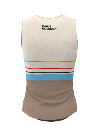 Santini Paris Roubaix Sleeveless Baselayer - White
