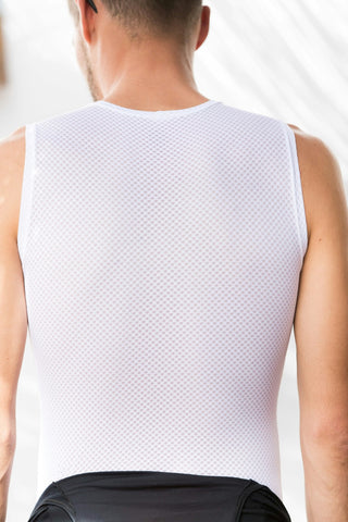 Santini Lieve Men's Sleeveless Baselayer - White