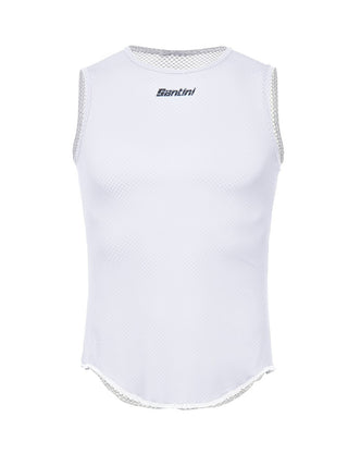Santini Lieve Men's Sleeveless Baselayer - White