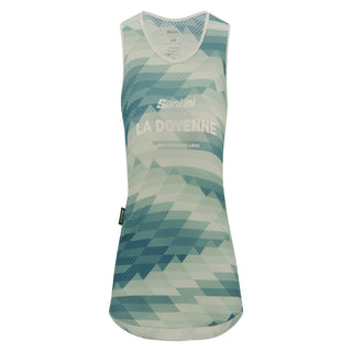 Santini Liege Bastogne Liege Women's Sleeveless Baselayer - White/Green