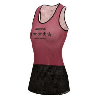 Santini Paris Roubaix Women's Sleeveless Baselayer - Maroon