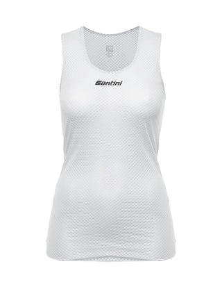Santini Lieve Women's Sleeveless Baselayer - White
