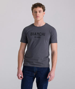 Santini Bianchi Fan Men's Short Sleeve T-Shirt - Grey