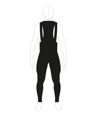 Santini RTR Men's Thermofleece Bib-Tights FB - Black