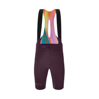 Santini Unico Edge Men's Bib-Shorts - Burgundy