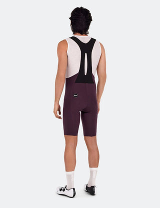 Santini Unico Edge Men's Bib-Shorts - Burgundy