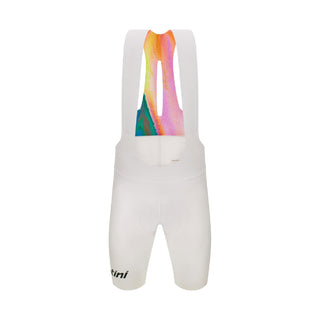 Santini Unico Edge Men's Bib-Shorts - White